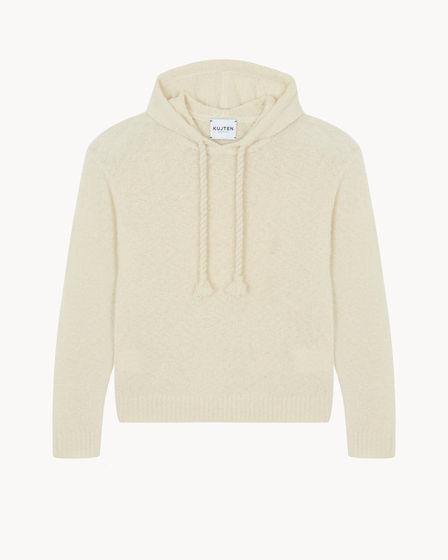 Sweater Hoodie Bakia Bouclette ecru beige - Image principale