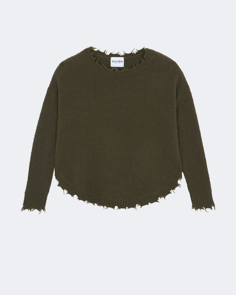 Pull Mela Bouclette vert kombu - Image 4