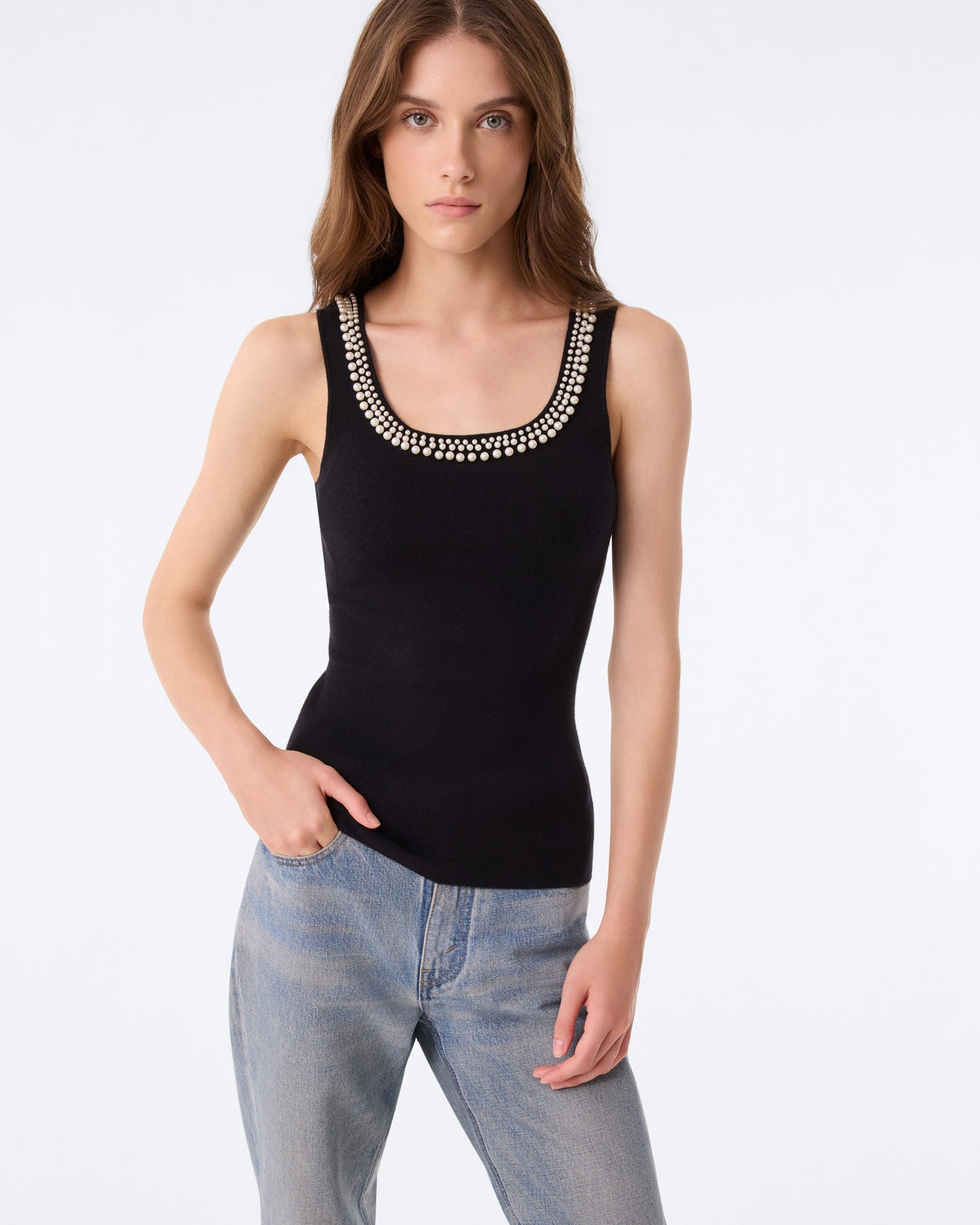 Débardeur Naomi Pearl noir