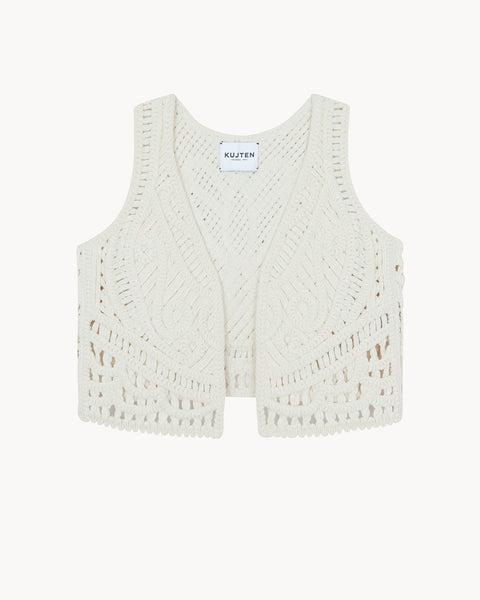 Gilet Nieve Arabesque blanc - Image 4