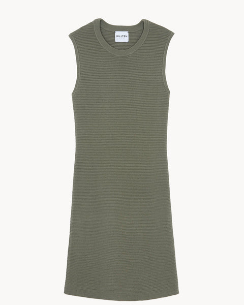 Dress Cadiz marl khaki - Image 4