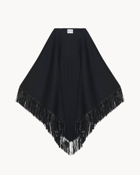 Cape Sohare Cuir Frange noir - Image principale