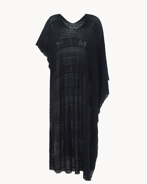 Poncho Melania Pointelle noir - Image principale