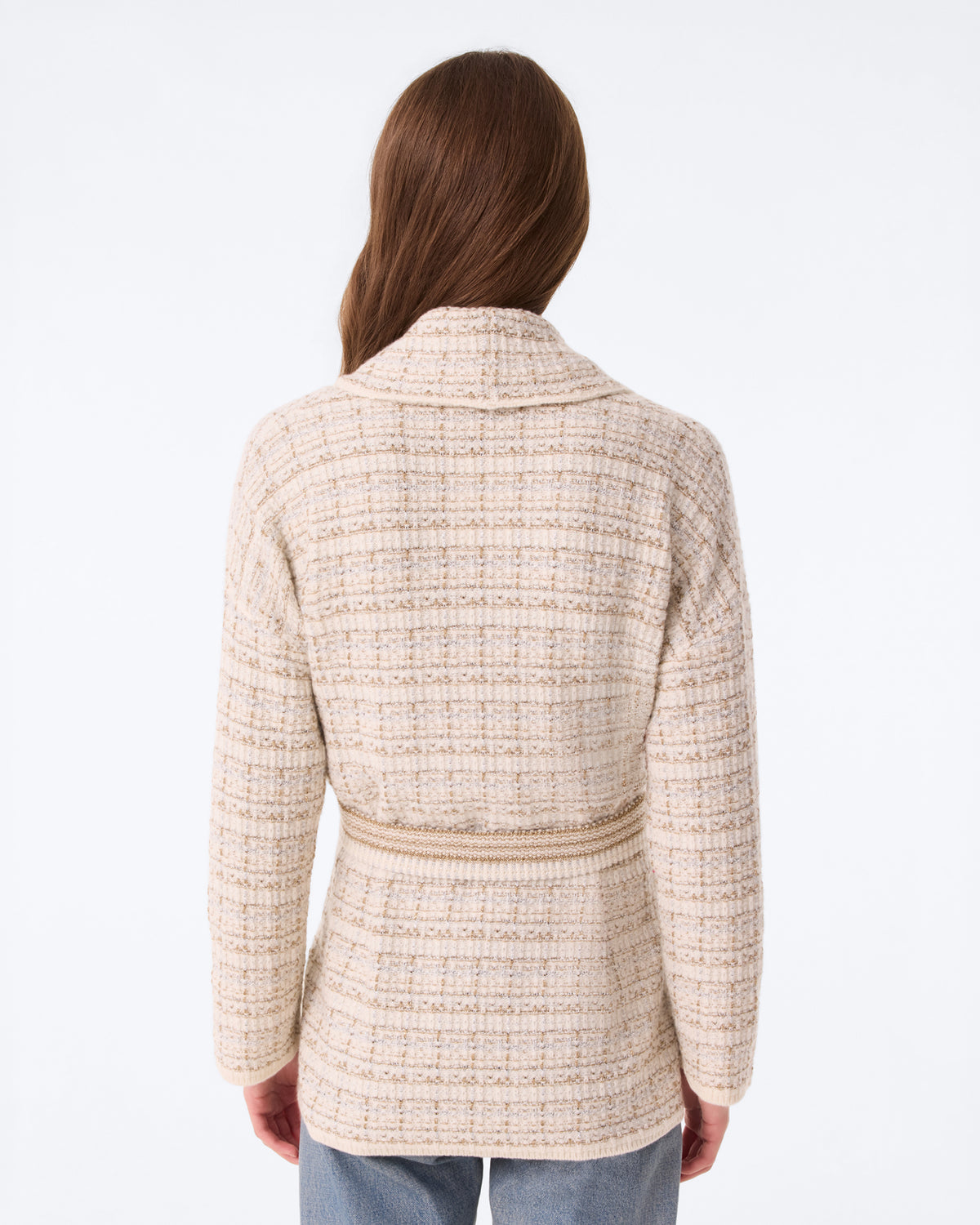 Vest Miko Tweed white