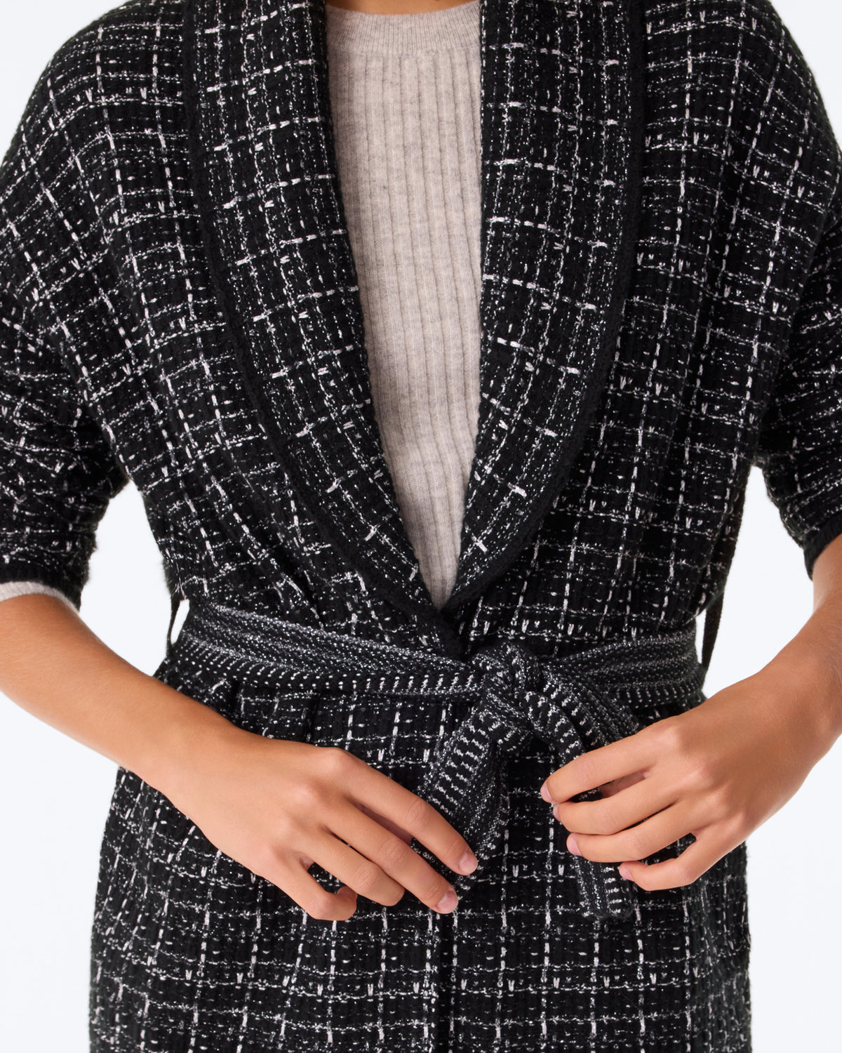 Vest Miko Tweed black
