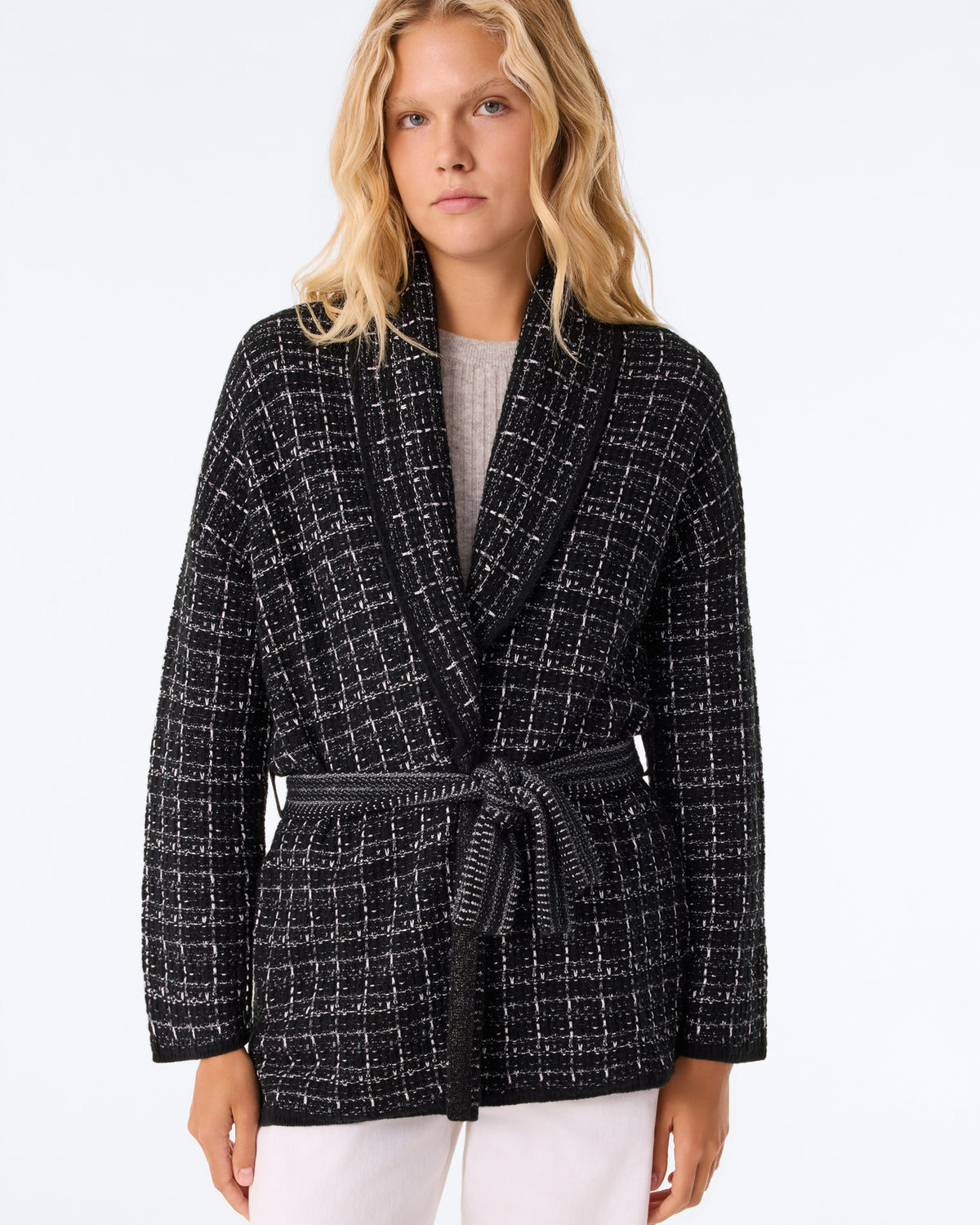 Vest Miko Tweed black