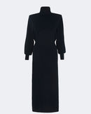 Robe narita droit noir - Kujten packshot