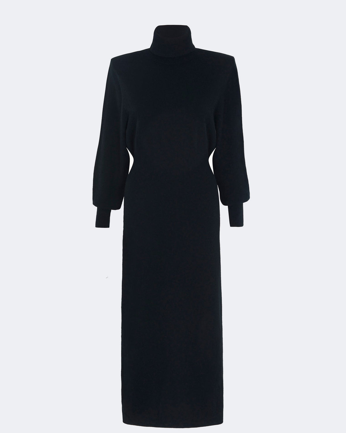 Robe narita droit noir - Kujten packshot