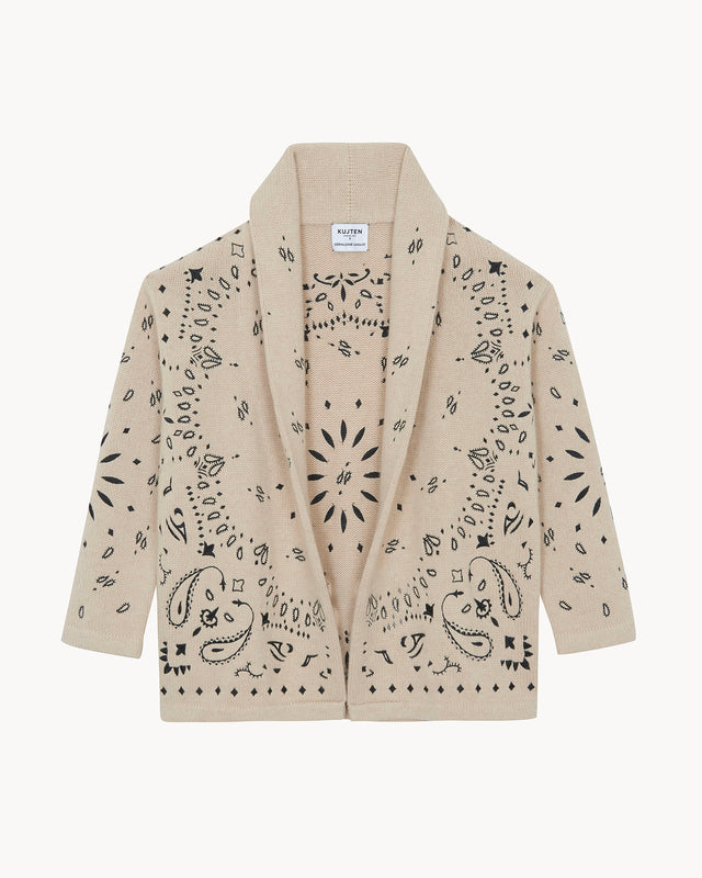 Précommande |Gilet Cody Bandana beige organic - Image principale