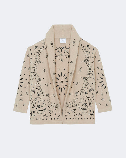 Cardigan Cody Bandana Organic Beige - Image 4