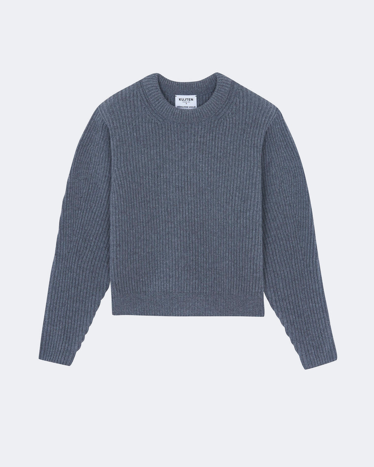 Pull en cachemire gris pour femme - Kujten packshot