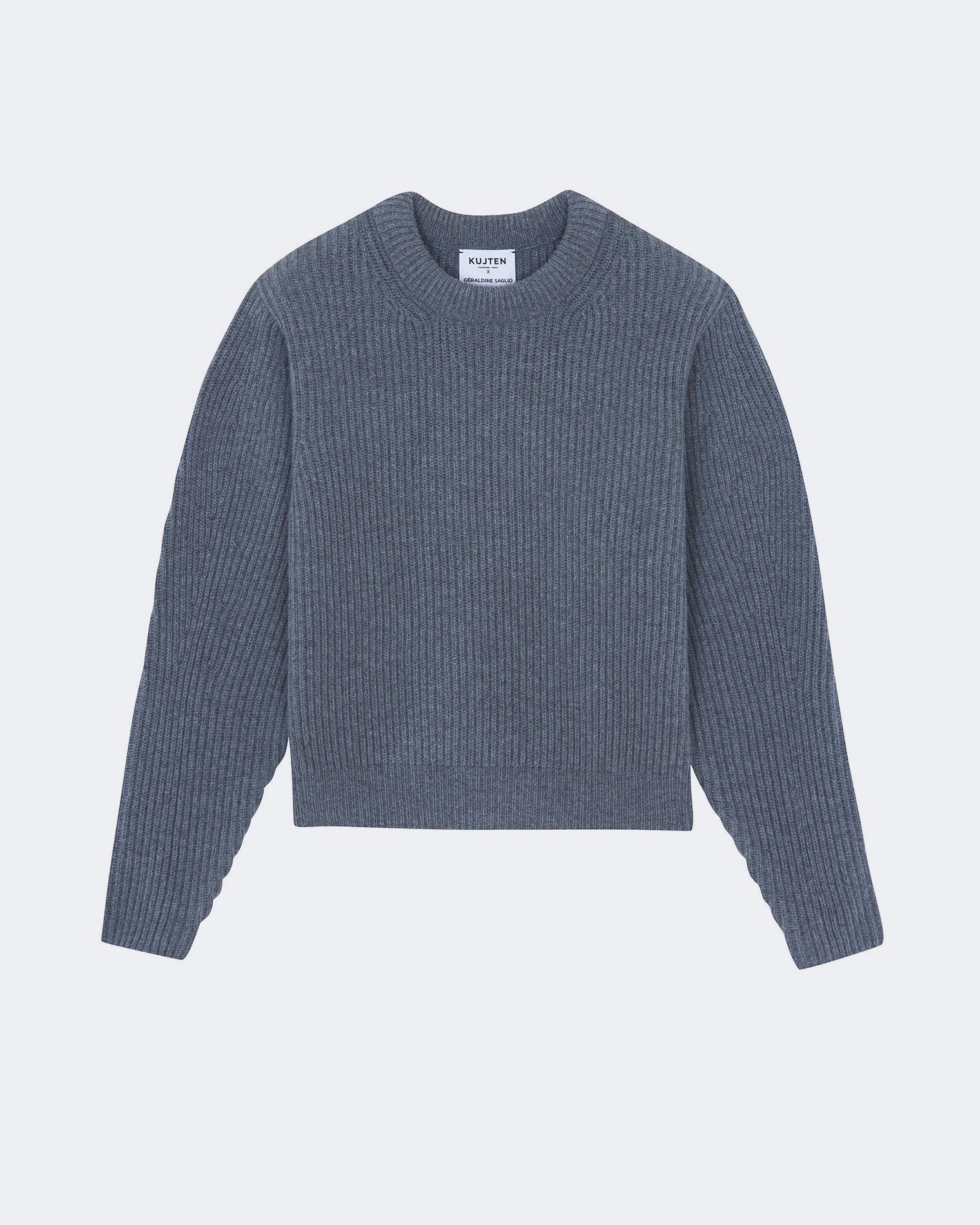 Pull en cachemire gris pour femme - Kujten packshot