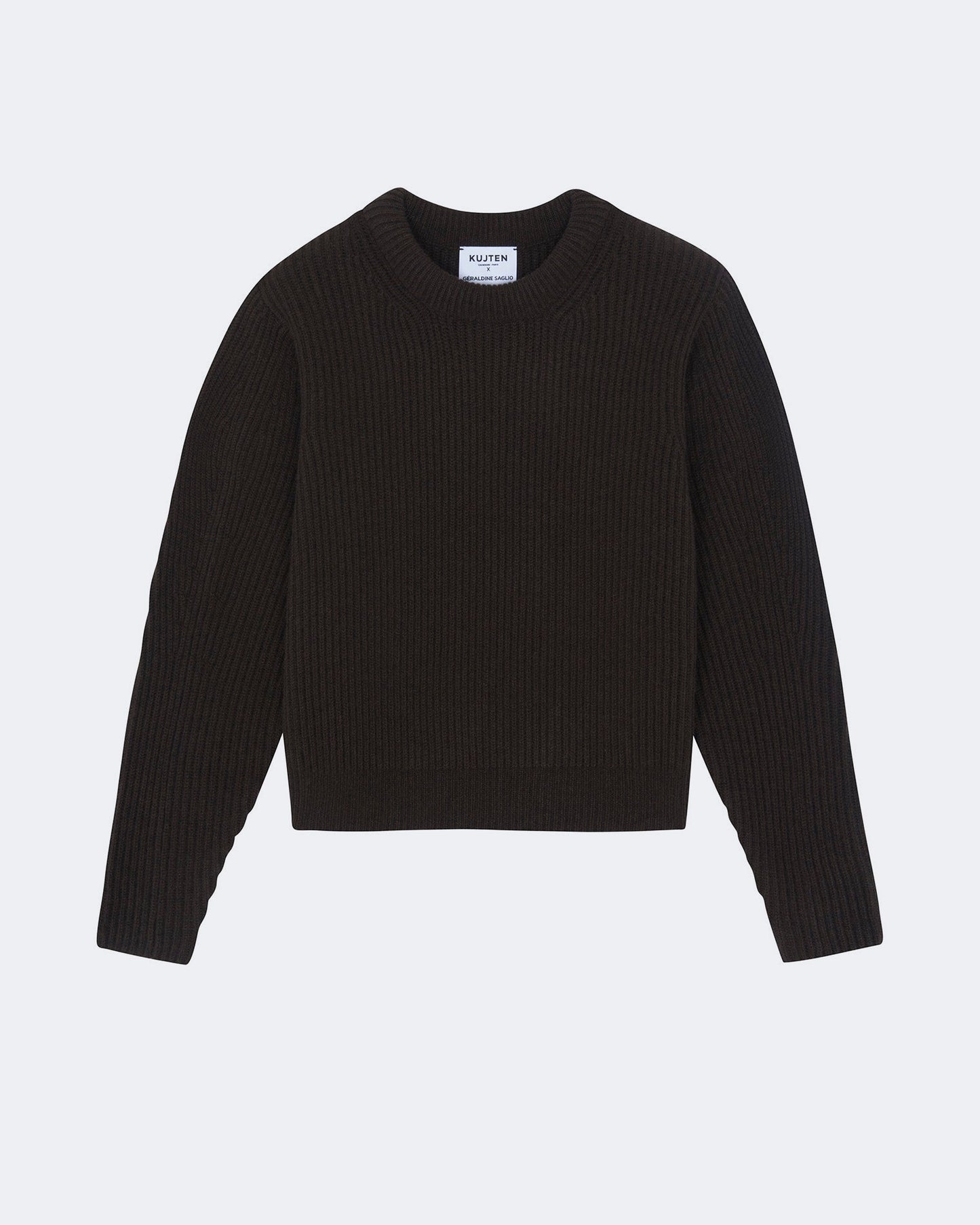 Pull en cachemire marron pour femme - Kujten packshot