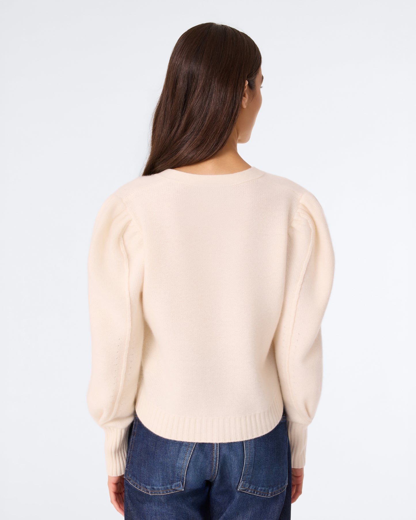 Pull Violeta blanc