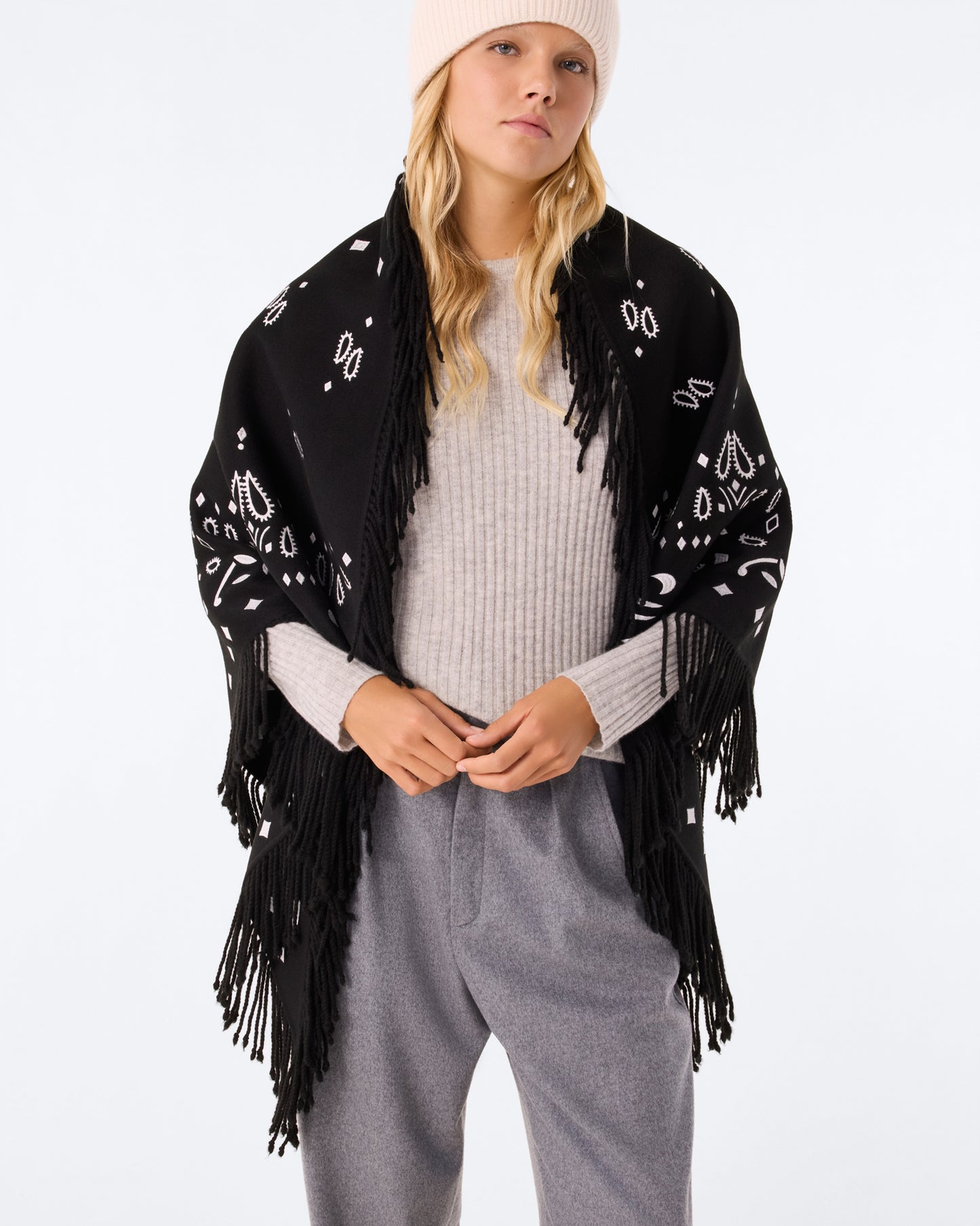 Châle Sohare Bandana noir