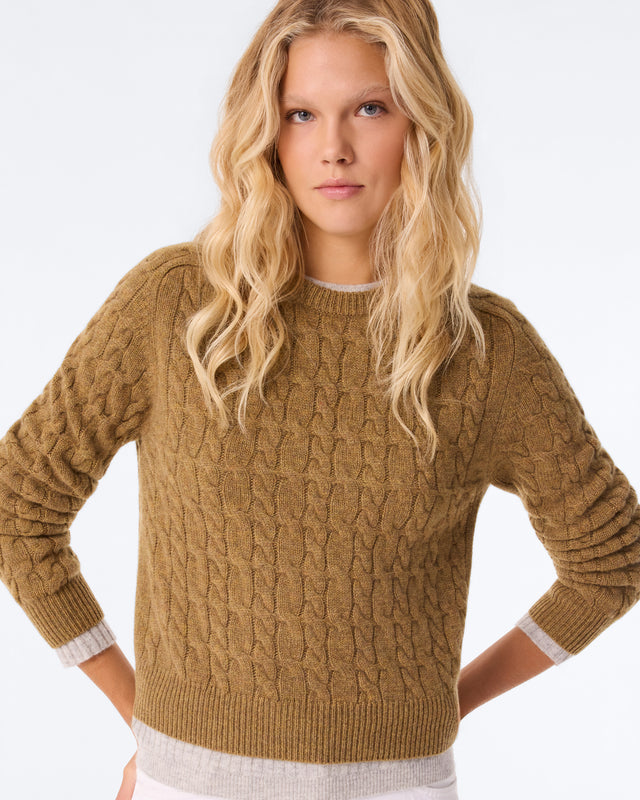 Pull Caroline Cable bronze - Image principale