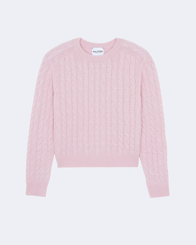 Sweater Caroline Cable milan blush - Image principale