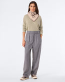Pantalon Wantina gris flanelle