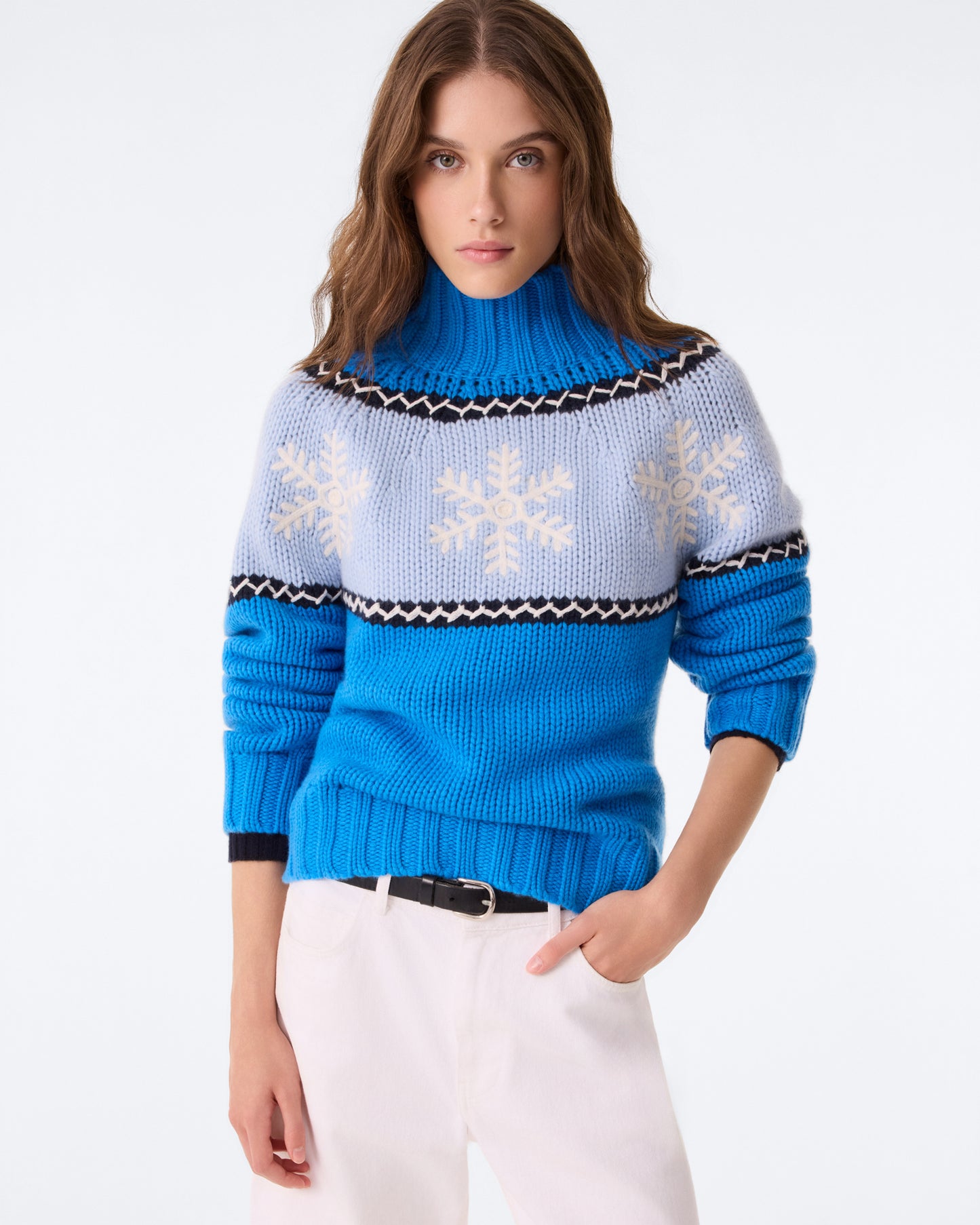 Pull Floka bleu givré