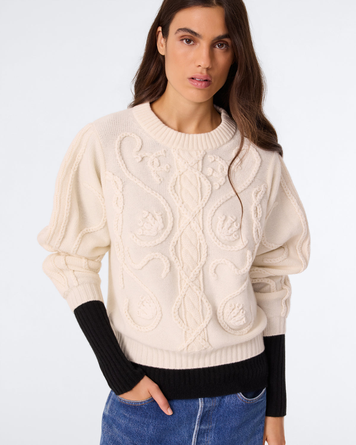 Pull Monina blanc