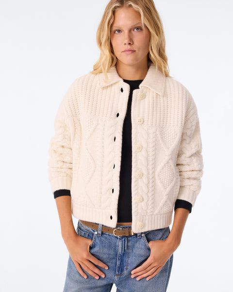 Veste Arya Cable blanc - Image 2
