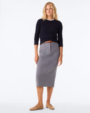 Jupe Solia gris flanelle