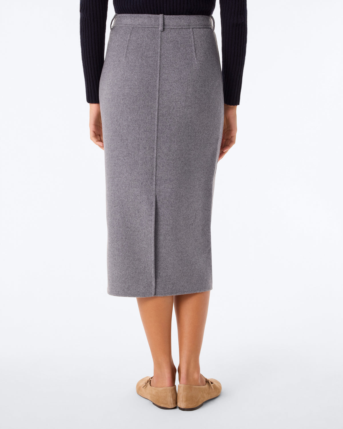 Jupe Solia gris flanelle