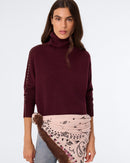 Pull Thea Leather bordeaux