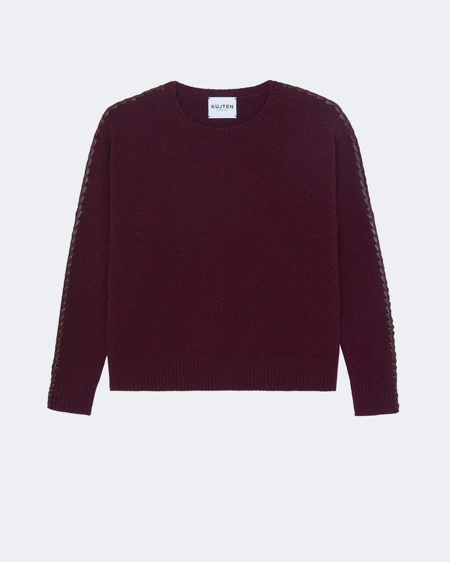 Pull Amea Leather bordeaux - Image principale