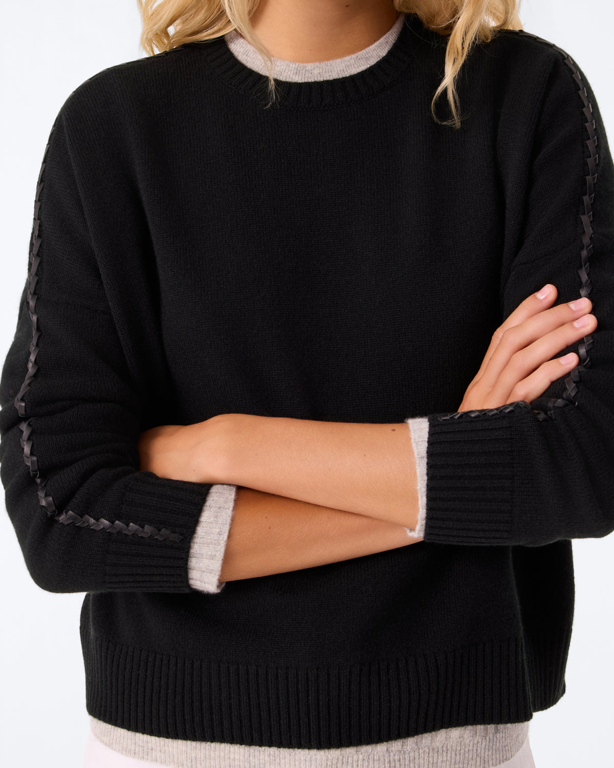Pull Amea Leather noir