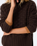 Pull Yoko Matelina marron