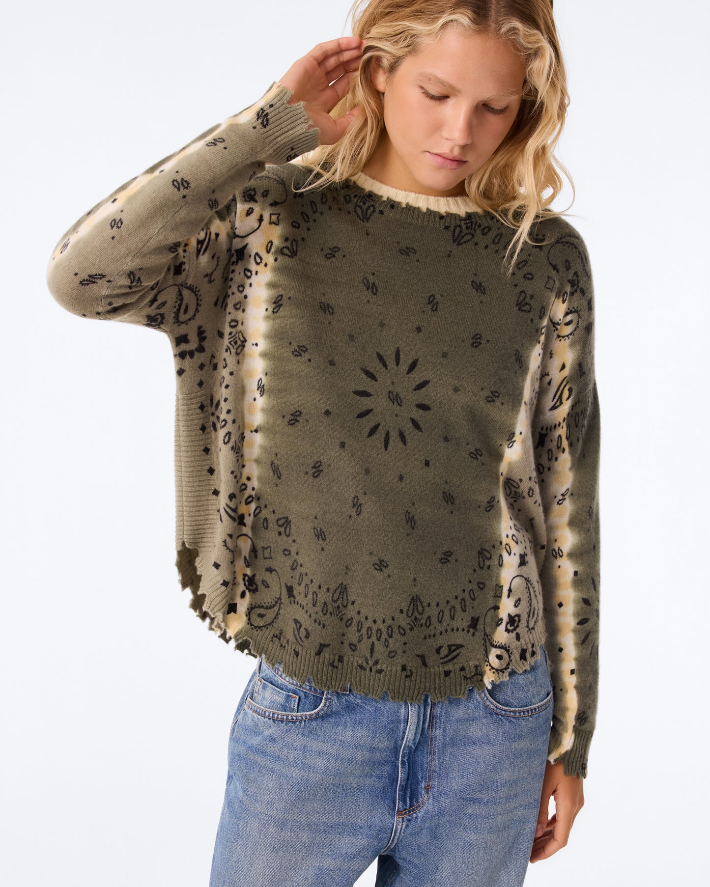 Pull Mela Abba Bandana kaki chiné