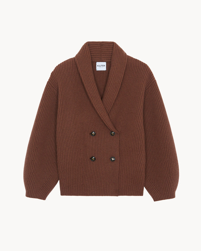 Gilet Arita marron pécan - Image principale