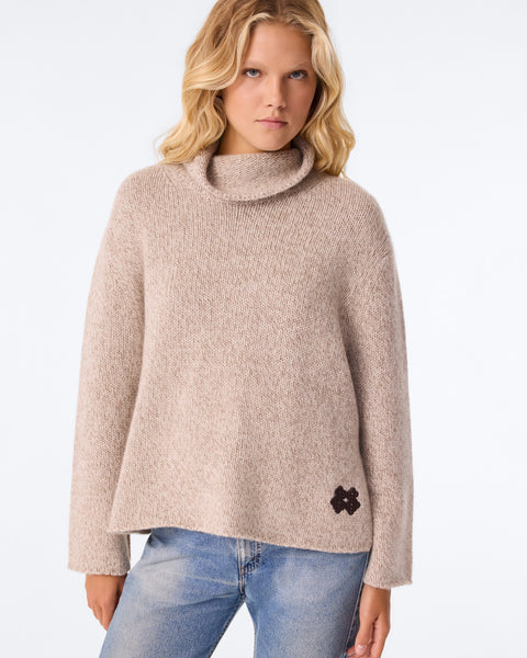 Sweater Cristy Mouliné Taupe - Image 3