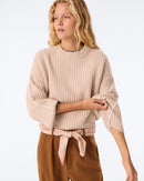 Pull Ilana beige organic