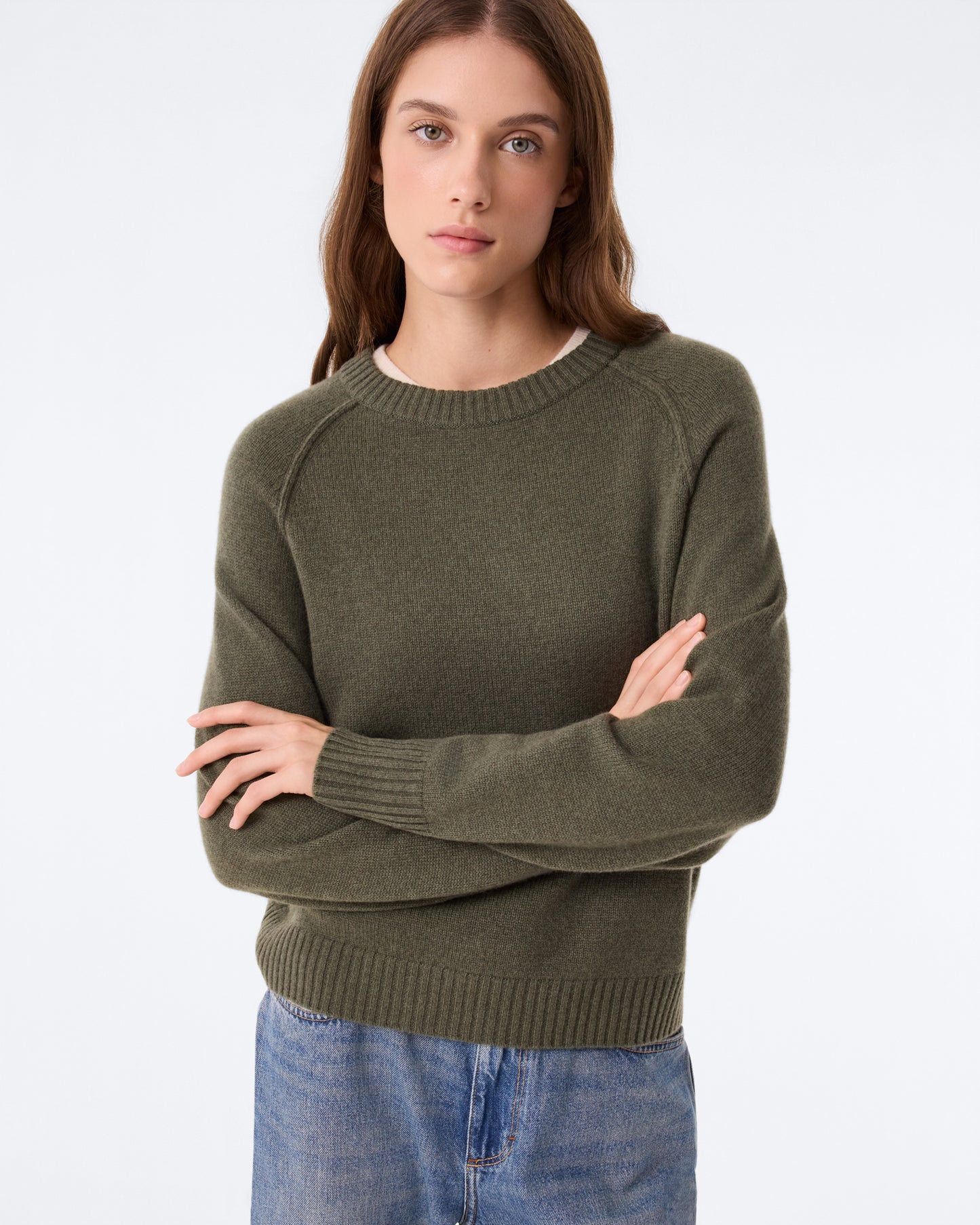 Pull Cadaisy kaki foncé