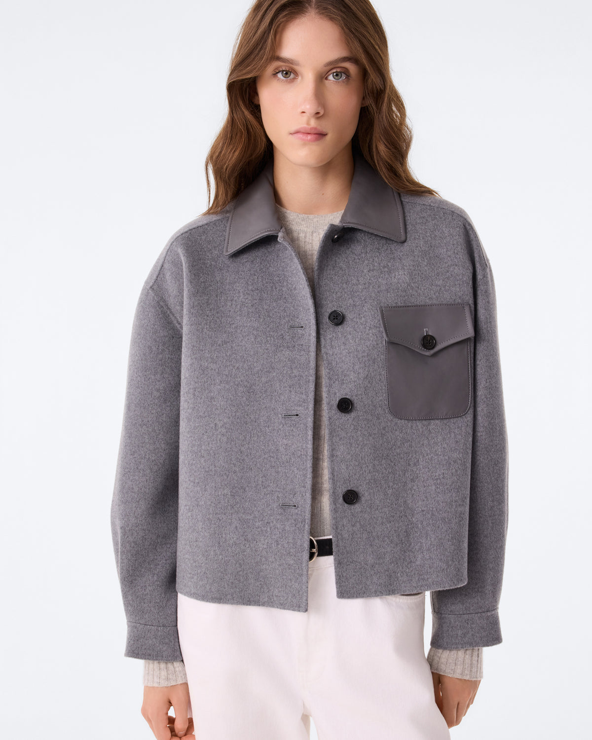 Veste Tavia gris flanelle