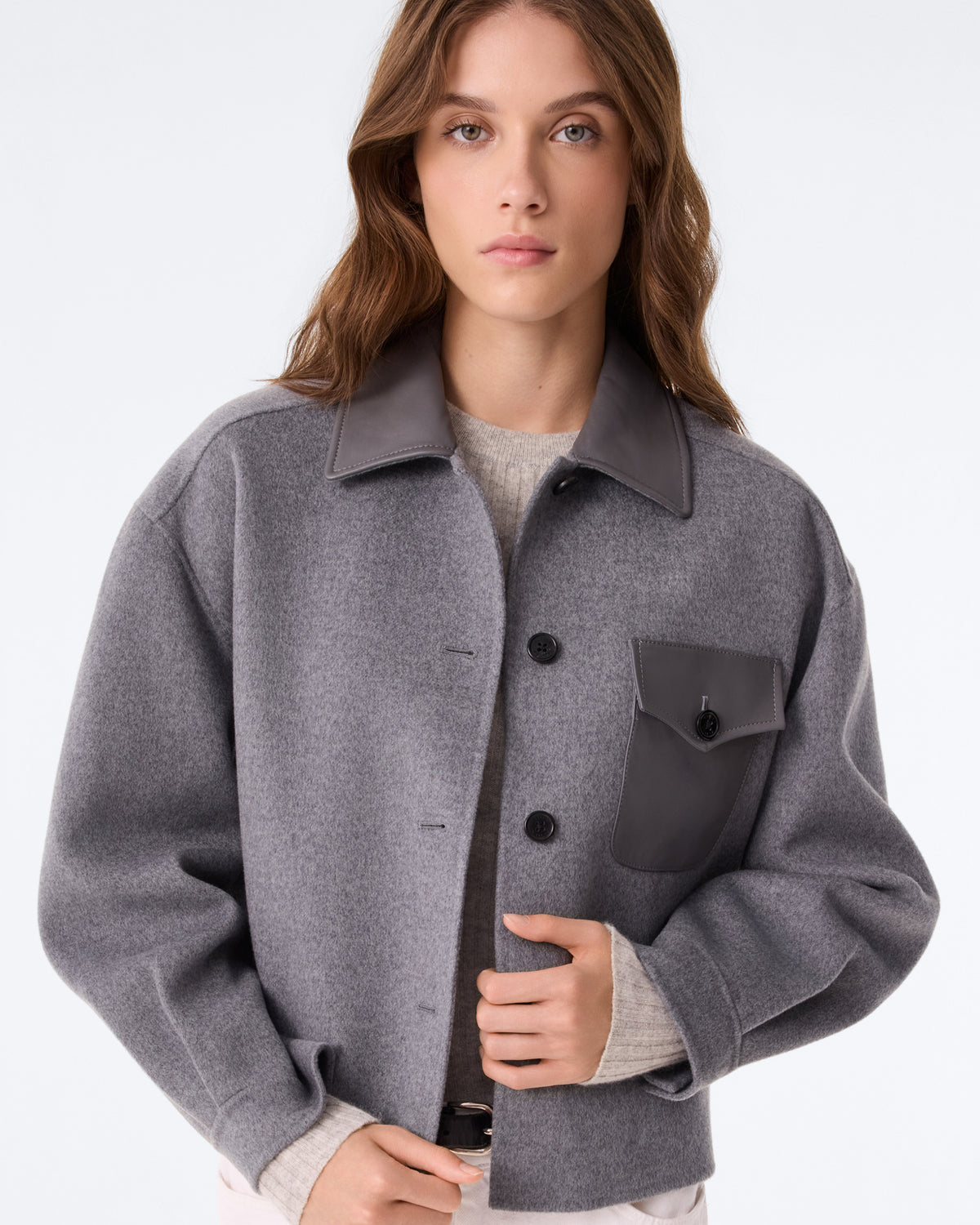 Veste Tavia gris flanelle