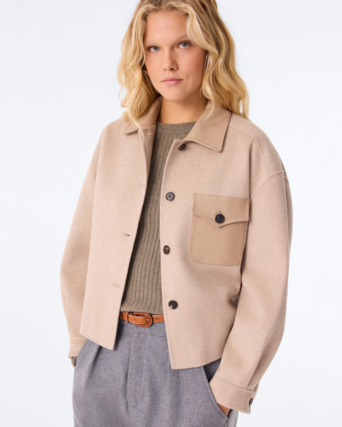 Veste Tavia avoine