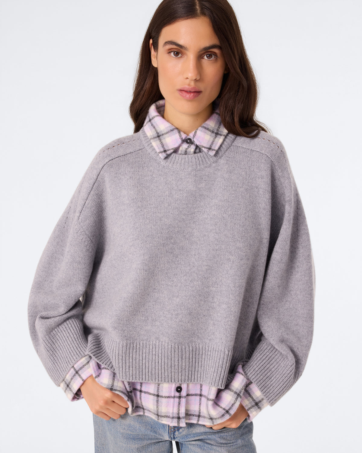 Pull Diane Shirt gris chiné