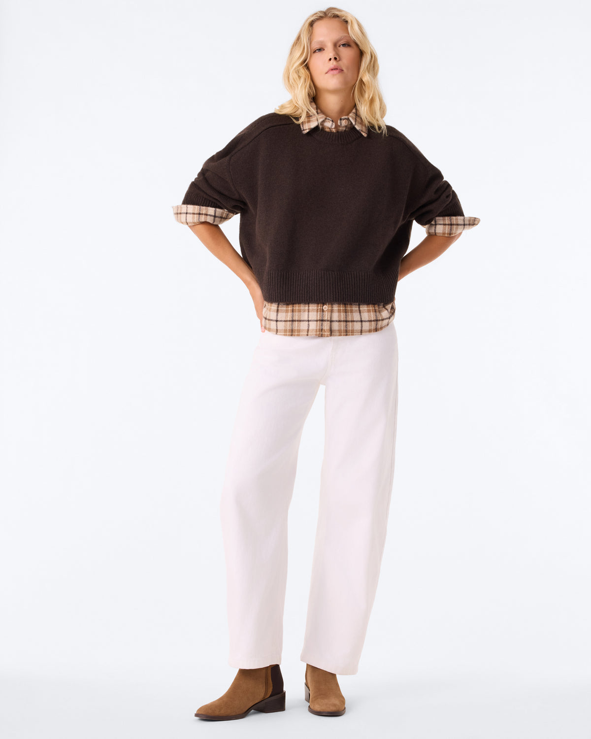 Pull Diane Shirt marron