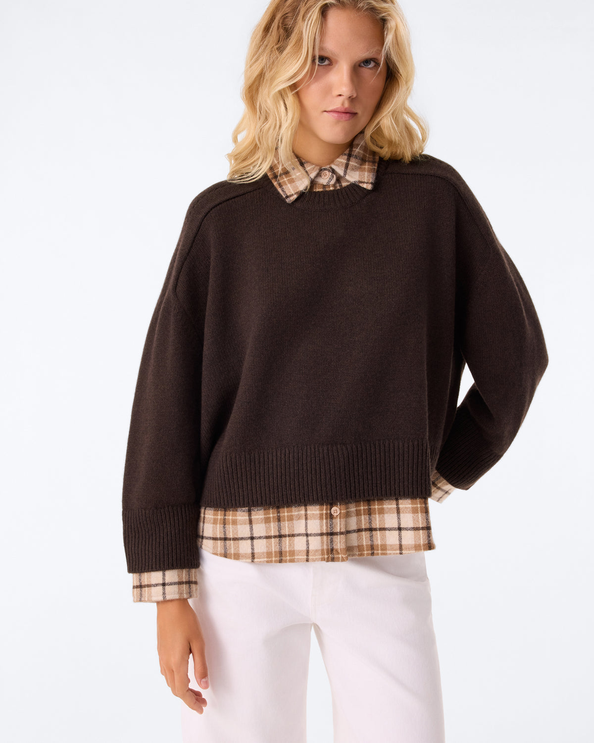 Pull Diane Shirt marron