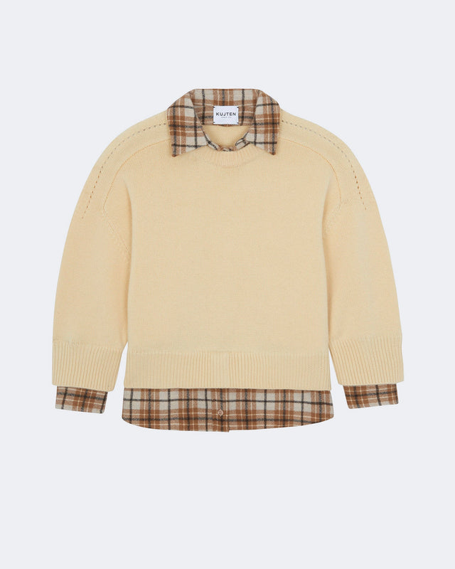 Pull Diane Shirt anis - Image principale