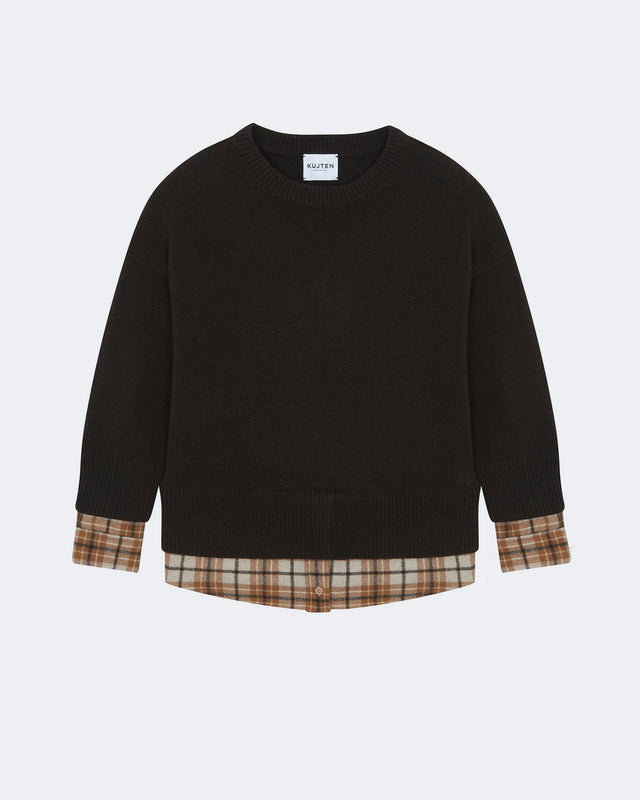Pull Benita Shirt marron - Image principale