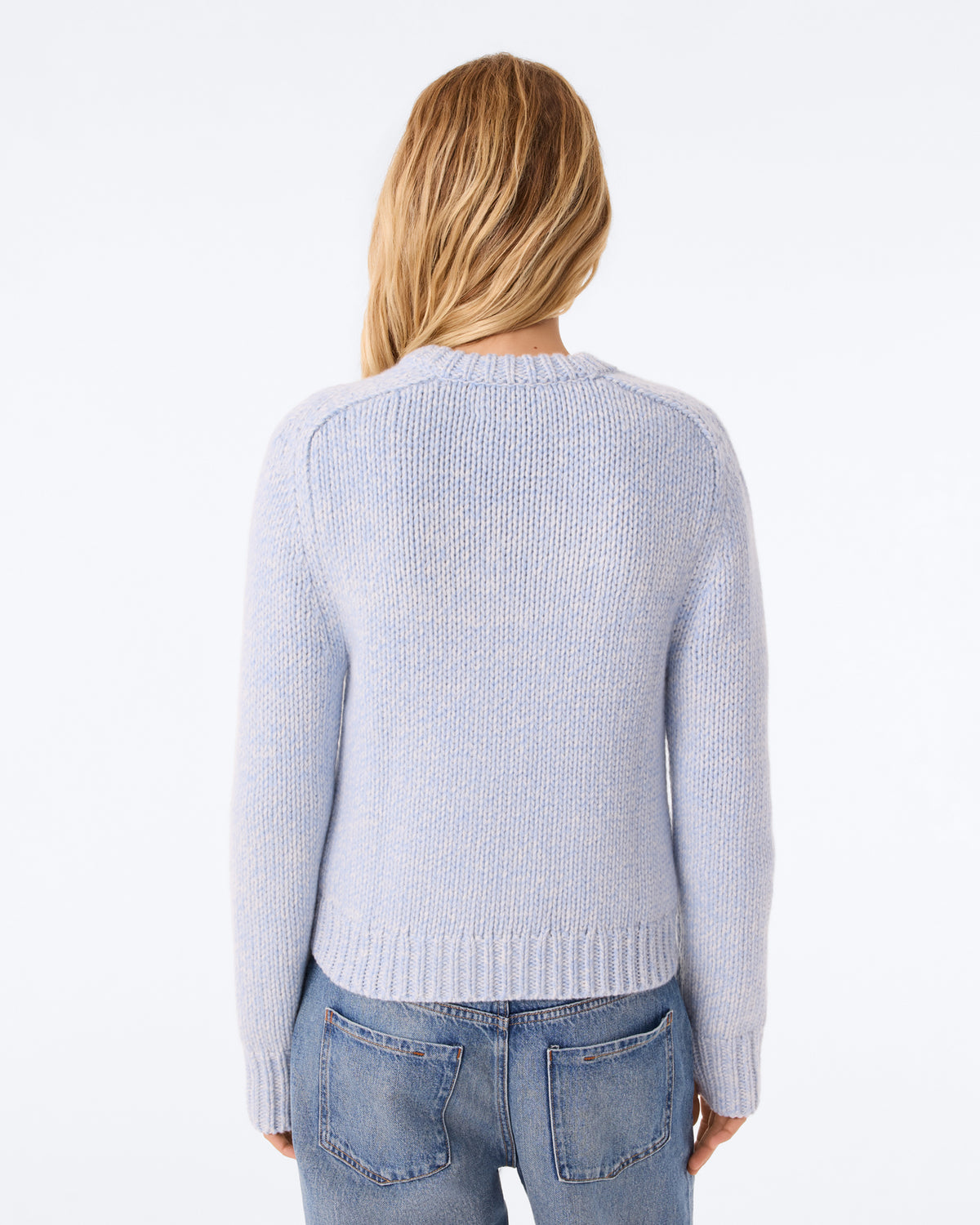 Pull Caroline Mouliné celest mouliné
