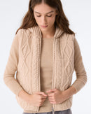 Gilet Miriana beige organic
