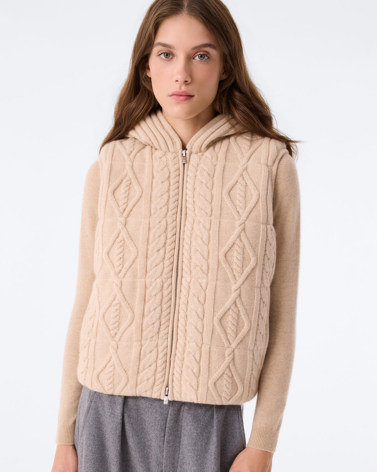 Gilet Miriana beige organic