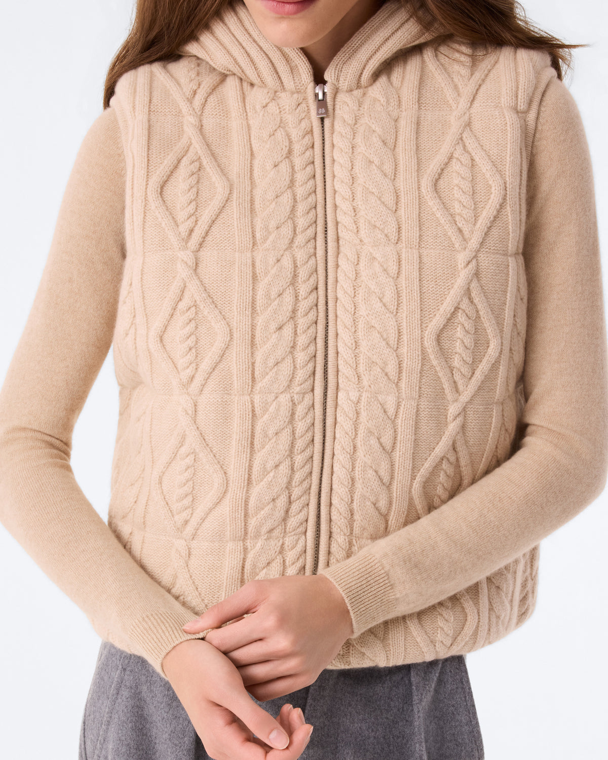 Gilet Miriana beige organic