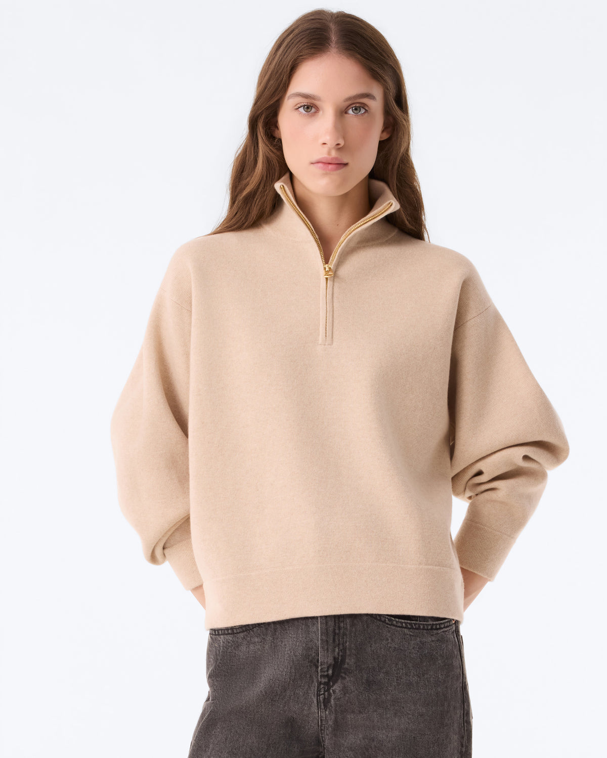 Pull Mandi beige organic