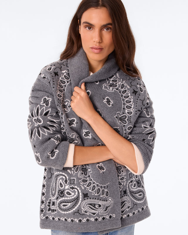 Vest Cody Bandana Bico Flannel Gray - Image principale
